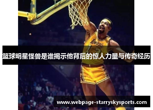 篮球明星怪兽是谁揭示他背后的惊人力量与传奇经历